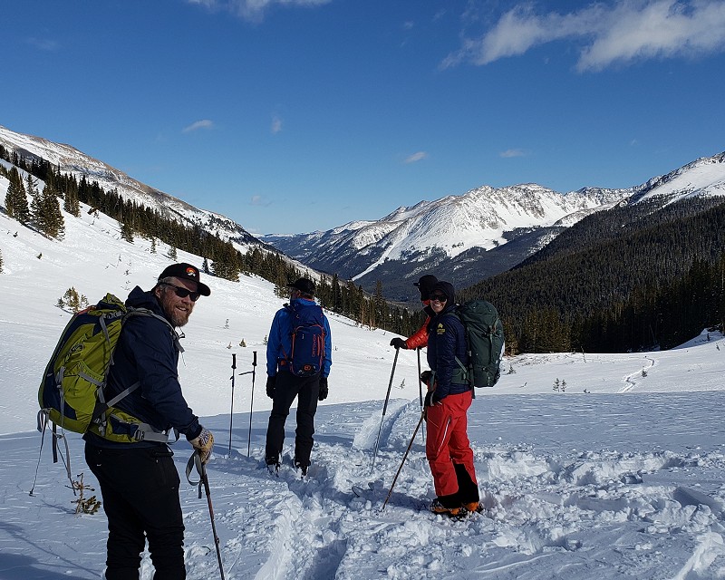 Discussing Energy Balances on a drainage scale with Kelly Elder in Graham Gulch on Independence Pass, CO.